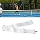 2,2 M X 5 cm/7,2 Ft X 2,0 Zoll Tennisnetz Mittelgurt Höhenverstellbare Tennisnetzgurte Edelstahlschnalle Höhe Tennis Net Strap Edelstahl Schnalle Tennisnetz Outdoor Garten Tennis Trainingsnetz Zubehör
