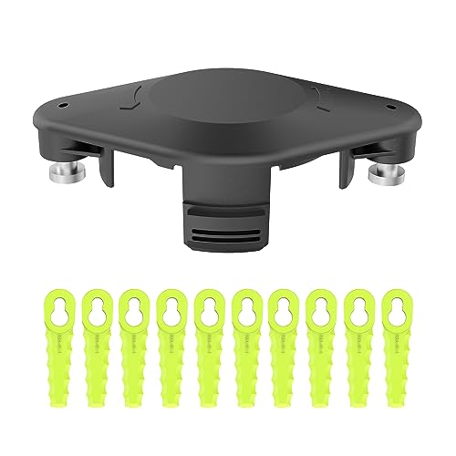 RISELION Weed Eater Bladed Head,Compatible with Ryobi 18-Volt, 24-Volt, and 40-Volt Strimmers，Can Replace Ryobi ACFHRL2 Polycarbonate Bladed Trimmer Head