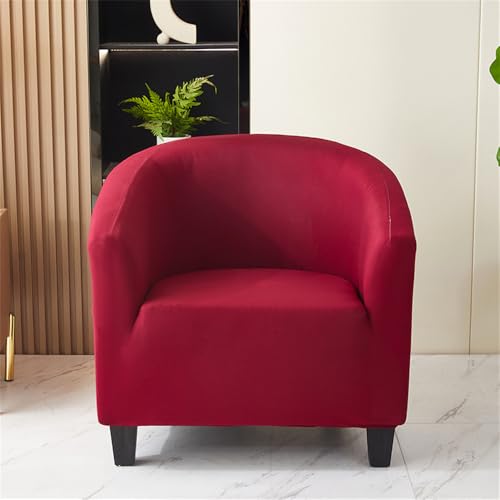 Housse de fauteuil 1 place universelle en élasthanne élastique, couvre-fauteuil avec accoudoirs antidérapant pour cocktail, bar, salon, chambre à coucher...