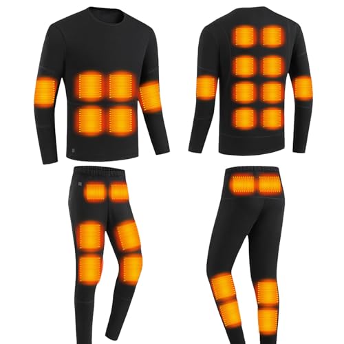 Conjunto de ropa interior con calefacción acogedora para mujer y hombre, 6...