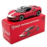 Bburago 1:64 Scale Ferrari Series Model Collection Race Diecast Metal Model Car (SF90 STRADALE ASSETTO FIORANO)