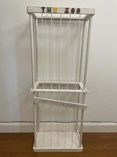 FUIN Stuffed Animal Zoo Storage White