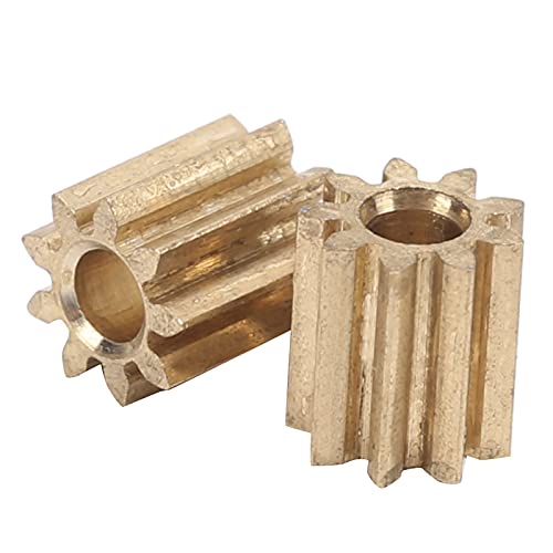 Leapiture 2pcs Pinion Gear Motor Pinion Gear Replacement Helical Pinion Gear Bevel Pinion Gear Pinion Gear Set Brass for Industries