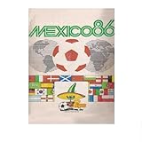 メキシコ1986年ワールドカップポスタービンテージウォールアートサッカースポーツキャンバス絵画とプリントホームリビングルームの装飾画像50x70cmフレームなし