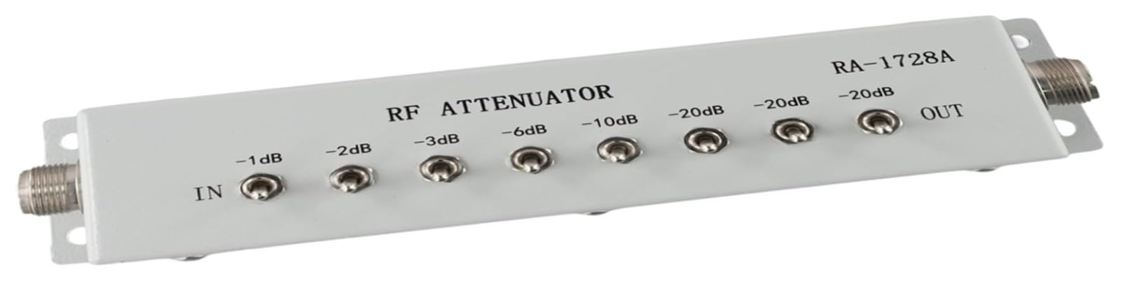 For atténuateur à pas variable RF 0-82dB 8 étapes 50 for Ohm DC-250MHz avec métal for connecteur BNC
