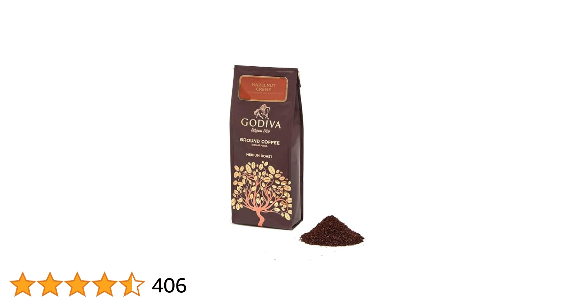 GODIVA HAZELNUT CRÈME グラウンドコーヒー 284g GODIVA Chocolatier Hazelnut Creme Ground Coffee (12 oz
