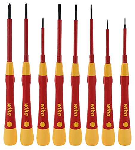 Wiha 32088 8 Piece Insulated Picofinish Precision Screwdriver Set #TOP5
