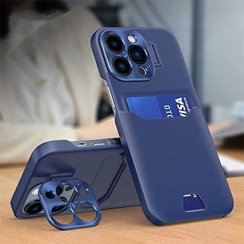 Housse cuir de luxe iPhone 12 Pro Max bleu foncé avec porte-carte : protégez ce qui compte