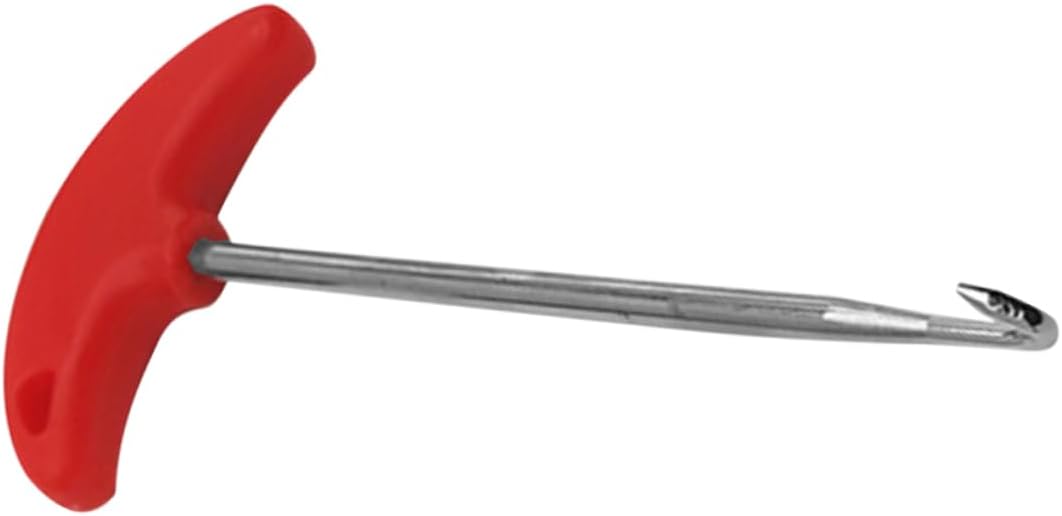 Hockey Skate Lace Tightener Tool Stainless Steel Shoelace Puller with Ergonomic Finger Groove Handle for Ice Hockey and Roller Skate Laces Portable Shoe Lace Tightener