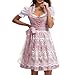 Women Plus Size Oktoberfest Costumes German Bavarian 3 Pieces Halloween Dirndl Lace Up Fashion Traditional Dresses S-5XL Pink