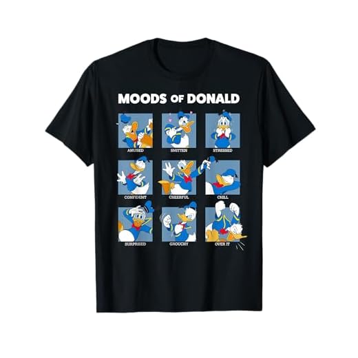 Disney Mickey And Friends Donald Duck Moods Box Up Camiseta