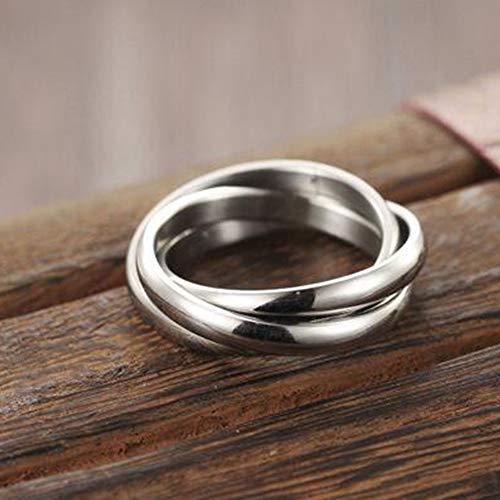 Jude Jewelers Stainless Steel Three-in-One Braided Interlocking Infinity Wedding Band Promise Anniversary Ring3