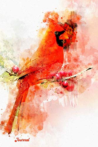 Journal: Blank notebook, diary [Watercolor Red Cardinal]: Notebooks ...
