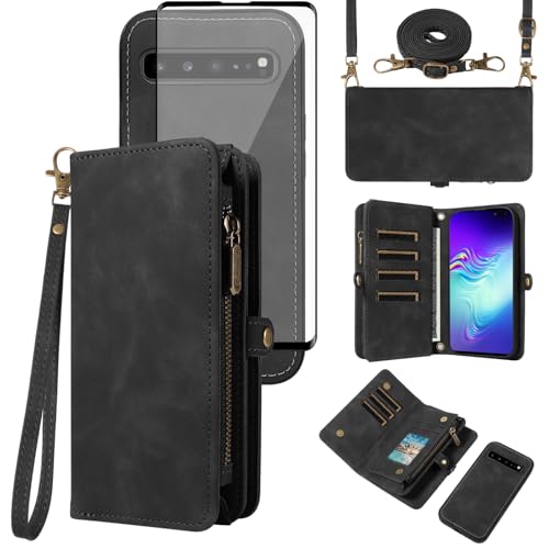 Étui Samsung Galaxy S10 5G amovible avec fermeture éclair et verre trempé