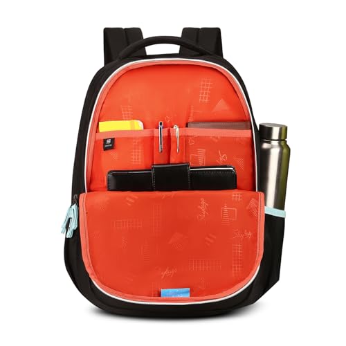 Image of Skybags Thrive 17 Inch Compatible Laptop Backpack 30L | 3 Compartments with Quick-Access Front Pocket | Padded Back Panel & Side Bottle Pockets | Office & Travel Backpack for Men & Women