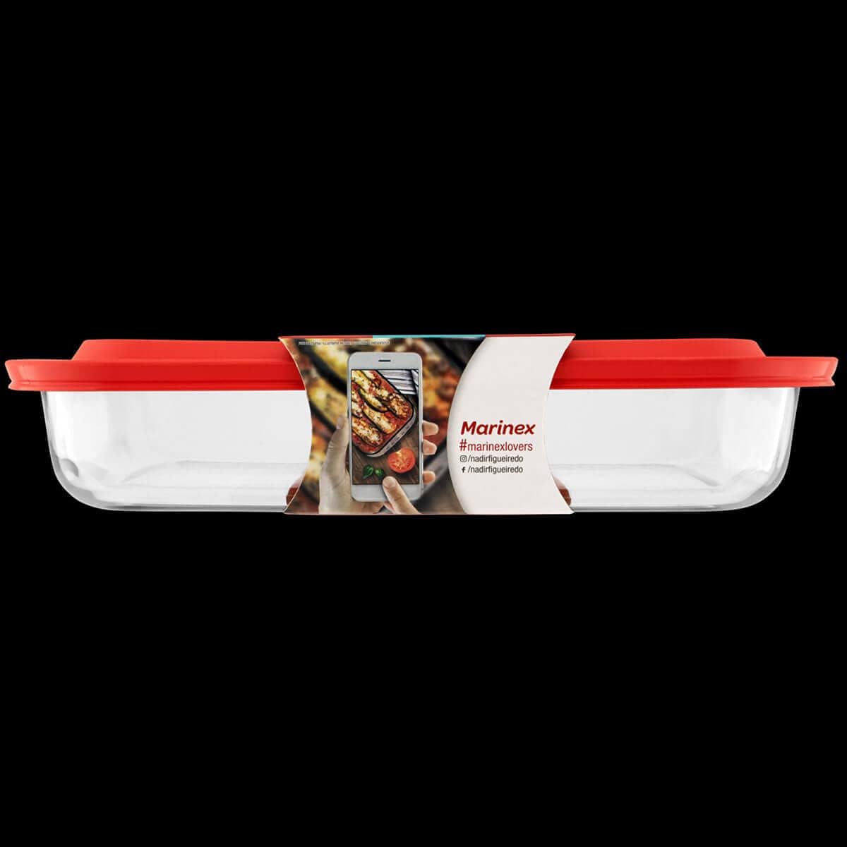 Nadir Figueiredo - Assadeira 5,0L Pratica Retangular Com Tampa Marinex Nadir Gd16538265