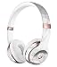 White Scratched Marble DesignSkinz Full-Body Skin Kit for The Beats by Dre Solo 3 Wireless Headphones/Ultra-Thin/Matte Finished/Protective Skin Wrap