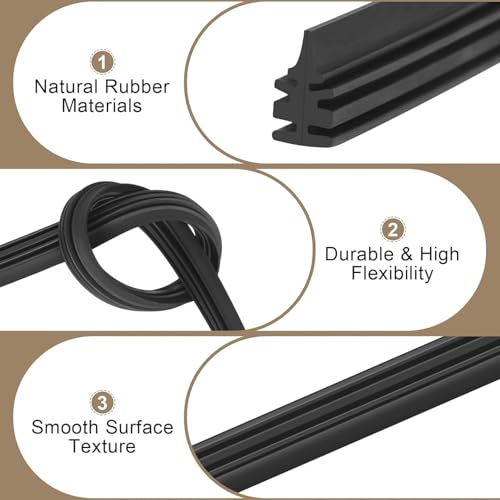 6 Stück Wischergummi Meterware,Scheibenwischergummi Ersatz,Scheibenwischer Gummi,Scheibenwischer Gummi Universal,Kompatibel Mit Allen Scheibenwischern,Zerlegbar (800mm)