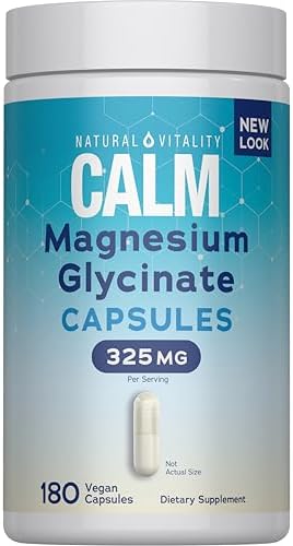 Natural Vitality CALM Magnesium Glycinate Capsules by Natural Vitality
