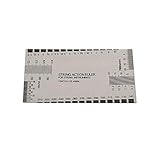 Herramienta de calibre de cuerdas de guitarra, medidor de regla de acción de cuerda estándar de medición con protectores de trastes para guitarra eléctrica, guitarra acústica, bajo y luthier