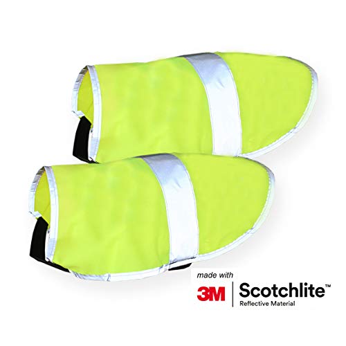 Salzmann reflektierende Hundeweste, ausgestattet mit 3M Scotchlite, reflektierende Hundejacke in verschiedenen Größen für alle Hunderassen (2 Stück pro Set), Größe M
