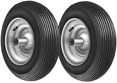 Rotary Corp Brand Replacement For Set of (2) WHEEL ASSEMBLIES WHEELBARROW 480X400X8 (480X400-8)