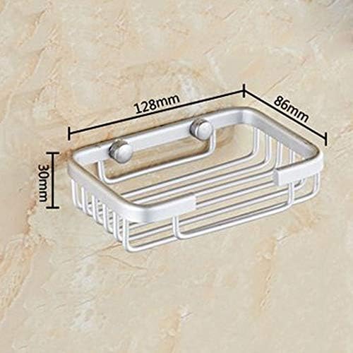 Space Aluminum Soap Aluminum Bathroom Accessories Portable Square Storage Shampoo Box Soap Dishes image 3