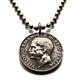 1921 Italy 5 Centesimi coin pendant king Vittorio Emanuele III Rome Milan Florence Venice Napoli Verona Bologna Palermo Genoa Torino Siena Pisa Tuscany Lecce Parma San Gimignano Bergamo Matera n000112