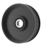 Phoenix Mfg. Flat Idler Pulley, 4.06'' Flat Diameter, 17mm Bore, Steel