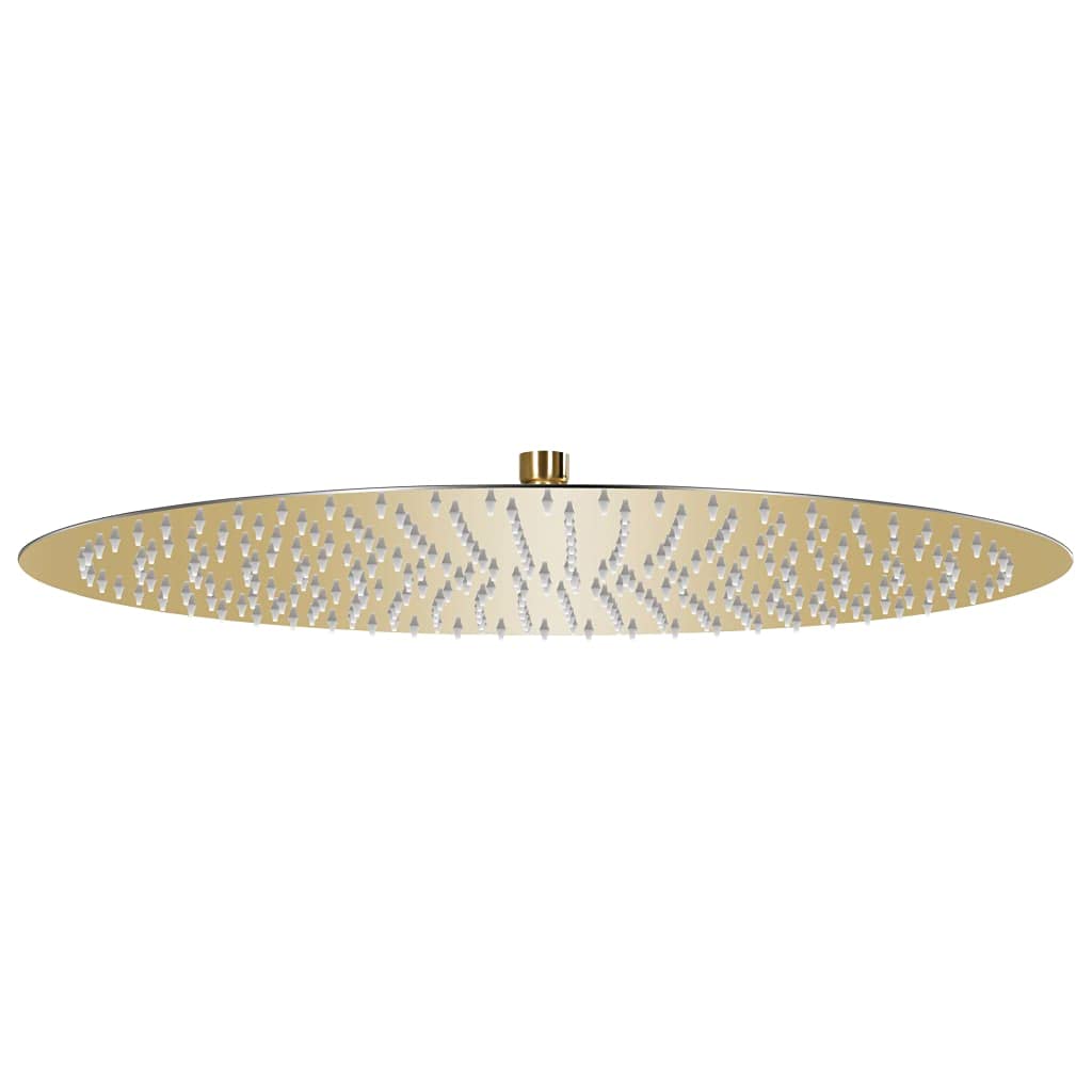 vidaXL Rain Shower Head Bathroom Hardware Accessory Bath Head Sprayer Shower Part Rainfall Overhead Stainless Steel 50 cm Round Gold — image 1