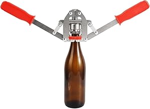 Bottle Capper Metal Handheld Bottle Capping Machine for Ring Pull Caps, Beer Brewing Wine Capper Manual Sealer Soda Making, Bottle Capper for Beer Lemonade Glass Bottles