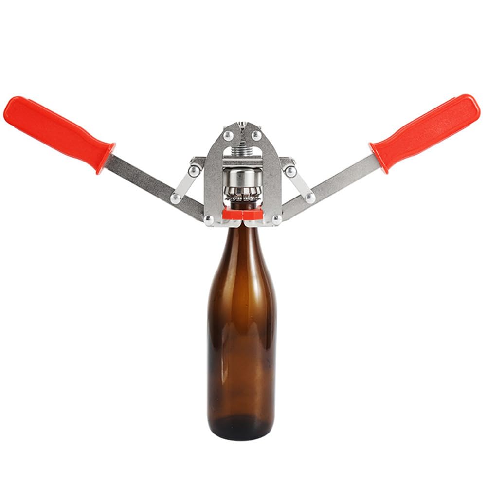 Capsuleuse Manuel Pour Bouteilles - Machine à Boucher Métal Pour Bière, Vin, Sodas - Réglable 26-29mm