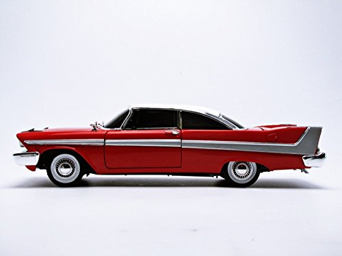 1/18 '58 Plymouth Fury Stephen King Christine Die Cast Movie Car, Multicolored (Awss102) #TOP1