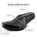 VASTMT One-Piece Driver and Passenger Seat with Striped Pattern Stitching Compatible with Rebel300 Rebel 500 CMX 300 CMX 500 2017-2025