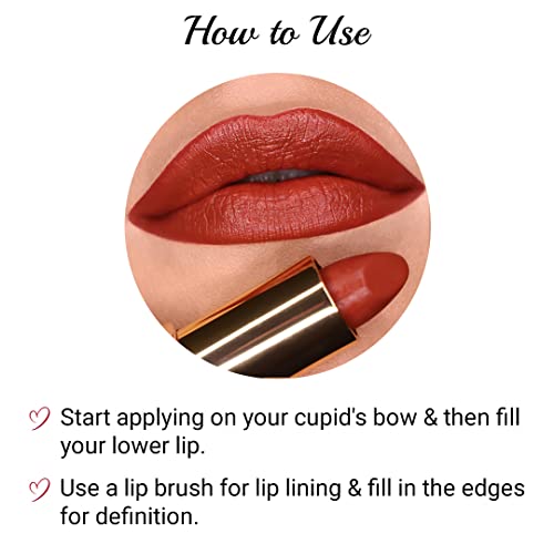 Image of Iba Long Stay Matte Lipstick for Women- M20 Truffle Candy, 4g | Creamy Matte Finish & Smooth Texture | Long-Lasting | Hydrated Lips | Enriched with Vitamin E | Intense Colour & Highly Pigmented | Lip Makeup