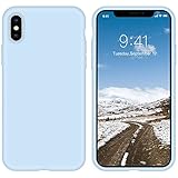 ZVastt iPhone X Case, iPhone Xs Case Liquid Silicone Soft Gel Rubber Slim Phone Cases Anti-Scratch D
