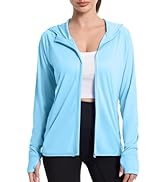 isnowood Women's UV Sun Protection Hoodie Jacket, Long Sleeve UPF 50+ Lightweight Zip Up Shirts f...