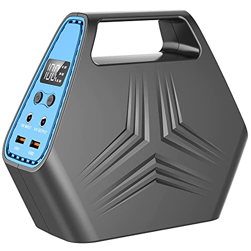 146Wh Portable Power Station, SinKeu Portable Power Bank with AC outlet, Laptop Charger with 110V/100W AC Outlet, DC Port, QC 3.0 USB Port, Rechargeable Solar Power Battery for Outdoor Camping Home Office Emergency