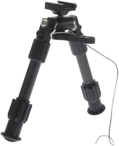 Miniatura 3 de TRUGLO Tac Pod Carbon Pro - Bípode de rifle portátil ajustable ligero y duradero con base pivotante, estilo de montaje y opciones de longitud de