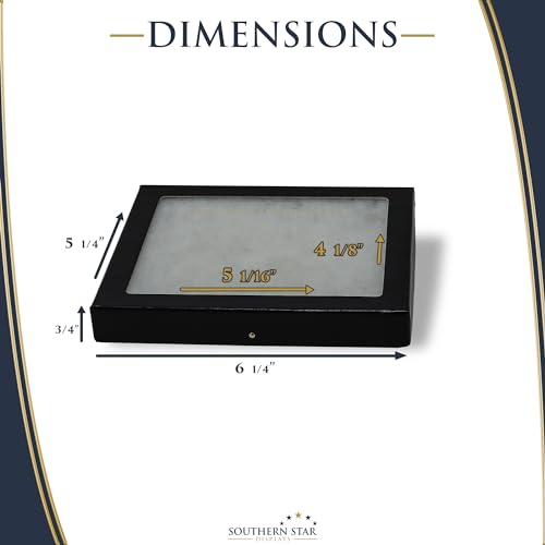 6 Pack of Riker Display Cases 5 x 6 x 3/4 for Collectibles, Arrowheads & More