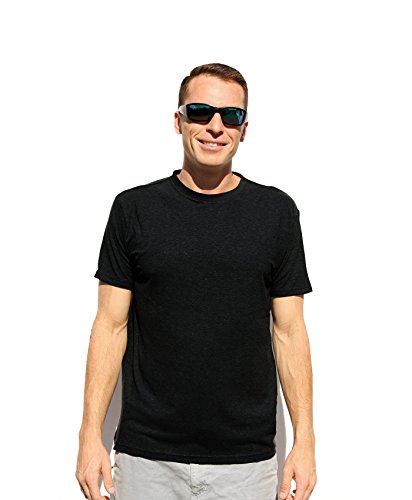 Hemptopia Men's Hemp & Organic Cotton Blend T-Shirt (Large, Black)