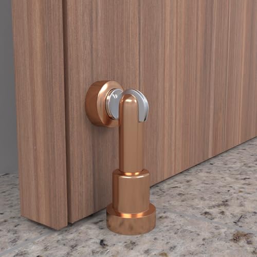 Image of Boniry Premium Magnetic Door Stopper | Durable, Stylish & Rustproof | Protects Doors | Strong Hold, Easy Installation, Perfect for Home & Office Use (1, Rose Gold)