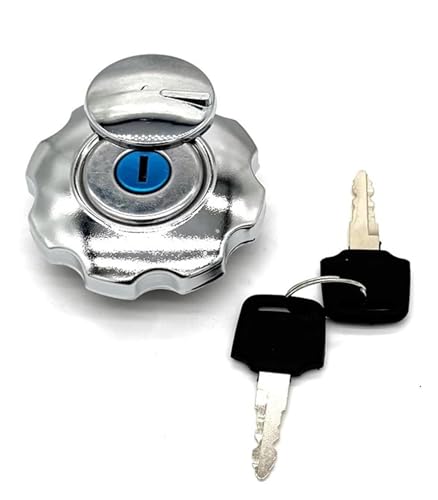 Bouchon de réservoir d'essence de moto universel couvercle alu argent