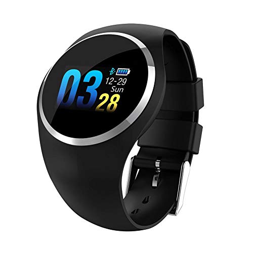 Teabelle Smart Watch - Reloj Deportivo con Pantalla táctil, Impermeable, Pulsera de Regalo para Amigos, Negro