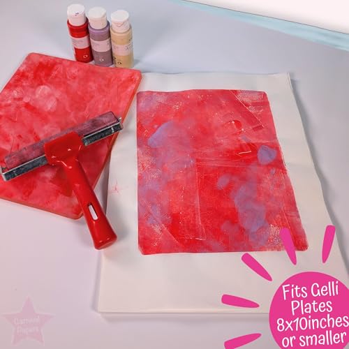 Carnival Papers Seidenpapier, nassfest, kleine Blätter, Übergröße, A4, ideal für Gelli-Druck, gemischte Medien, Ton-Tracking, superstarkes weißes Seidenpapier