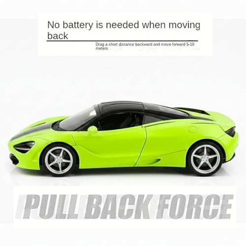 Image of SHAKTISM Die-Cast Metal Car Toy -1:36 Scale, Opening Doors, Pull Back Function, Collectible Toy, Racing Car for Kids Birthday Gift for Boys Girls (Green McLaran Diecast)
