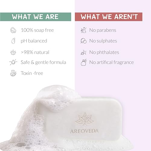 Image of AreoVeda Baby Bathing Bar (100 gm) | 24Hrs Hydration | Fights Germs | Lab Tested, EWG Verified, Cellularly Proven