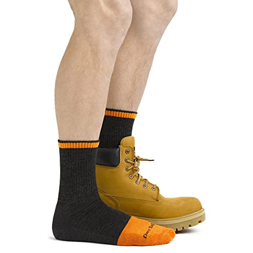 Darn Tough Vermont Men's Merino Wool Steely Micro Crew Cushion w/Extra Cushion Toe Socks3