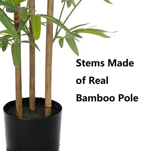 Softflame 3Ft Bamboo Artificial Tree, Faux Bamboo Plant, Artificial Plant With 3 Stems, Perfect For Home Office Indoor Decoration #TOP6