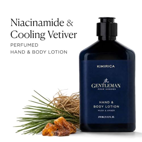 Image of The Gentleman Niacinamide Hand & Body Lotion-270ml|Restorative blend of Vetiver, Patchouli, Niacinamide, and Shea Butter